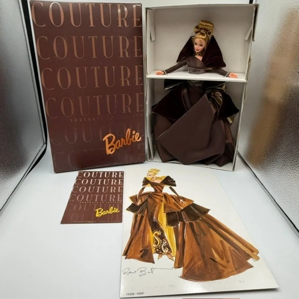 Barbie Couture Portrait in Taffeta 1996 Collector Edition Mattel 15528 Brown - Picture 1 of 9